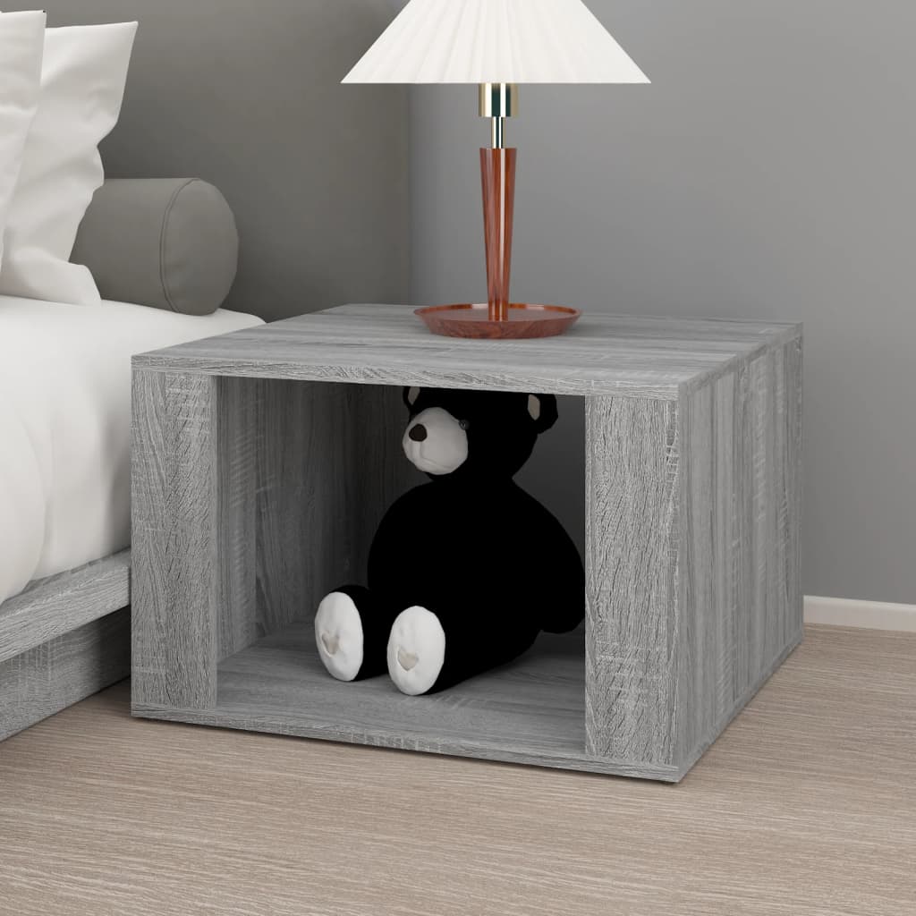 Bedside table, sonoma grey, 57x55x36 cm, composite wood