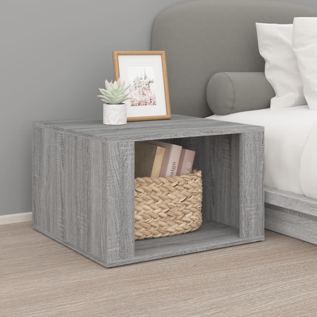 Bedside table, sonoma grey, 57x55x36 cm, composite wood