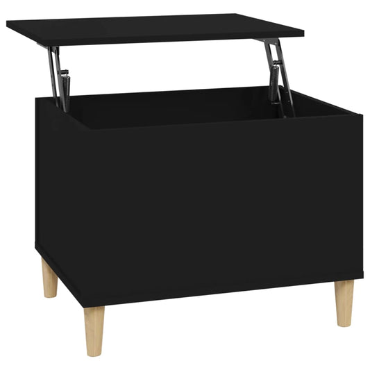 Coffee table, black, 60x44.5x45 cm, processed wood