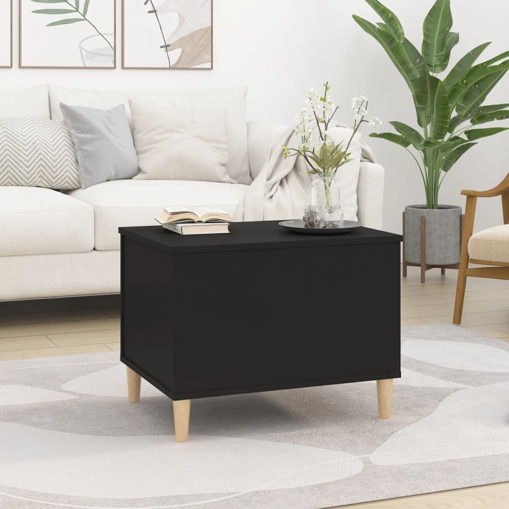 Coffee table, black, 60x44.5x45 cm, processed wood