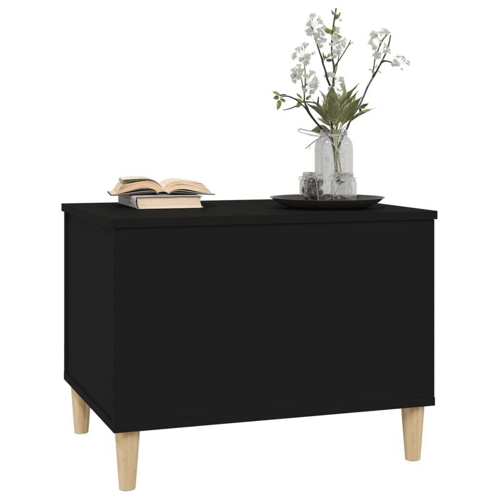 Coffee table, black, 60x44.5x45 cm, processed wood