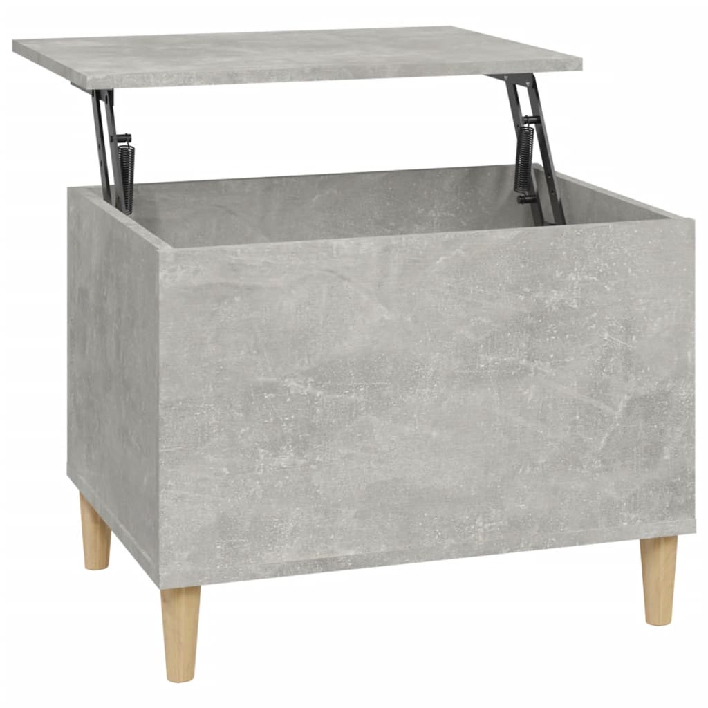 Coffee table, concrete gray, 60x44.5x45 cm, processed wood