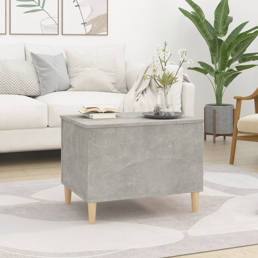 Coffee table, concrete gray, 60x44.5x45 cm, processed wood