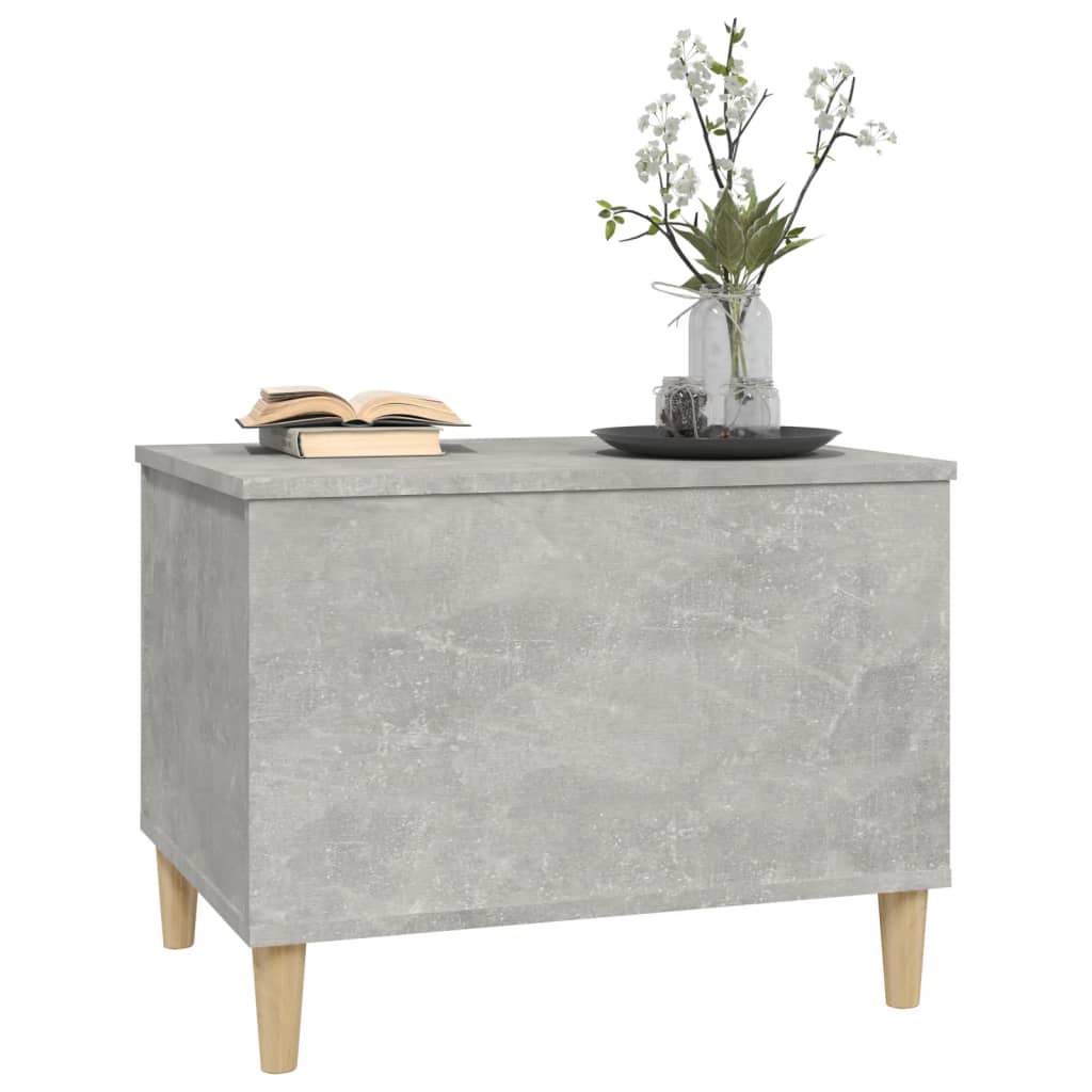 Coffee table, concrete gray, 60x44.5x45 cm, processed wood