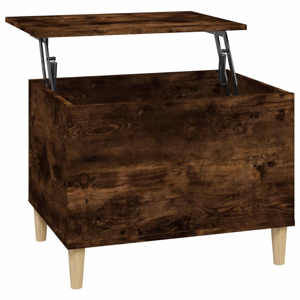 Coffee table, smoky oak, 60x44.5x45 cm, processed wood
