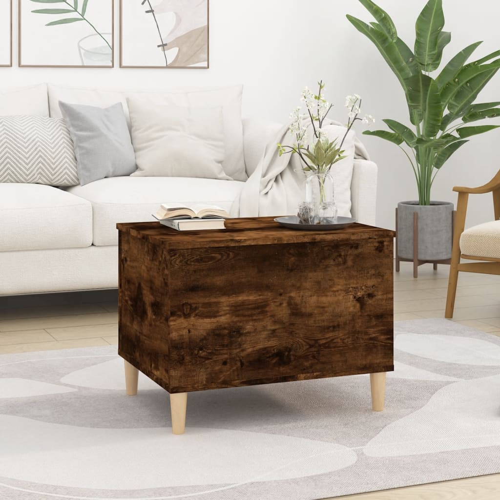 Coffee table, smoky oak, 60x44.5x45 cm, processed wood