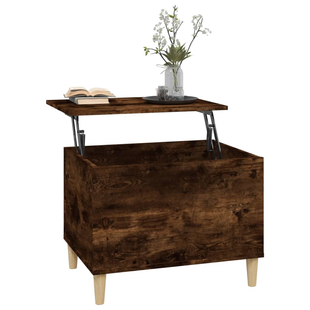 Coffee table, smoky oak, 60x44.5x45 cm, processed wood