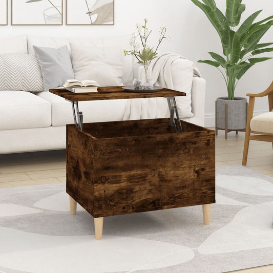 Coffee table, smoky oak, 60x44.5x45 cm, processed wood
