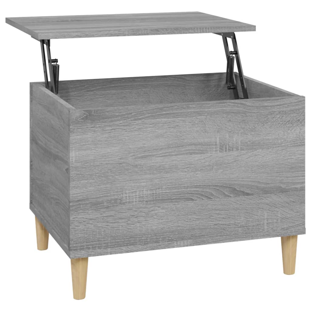 Coffee table, sonoma grey, 60x44.5x45 cm, processed wood