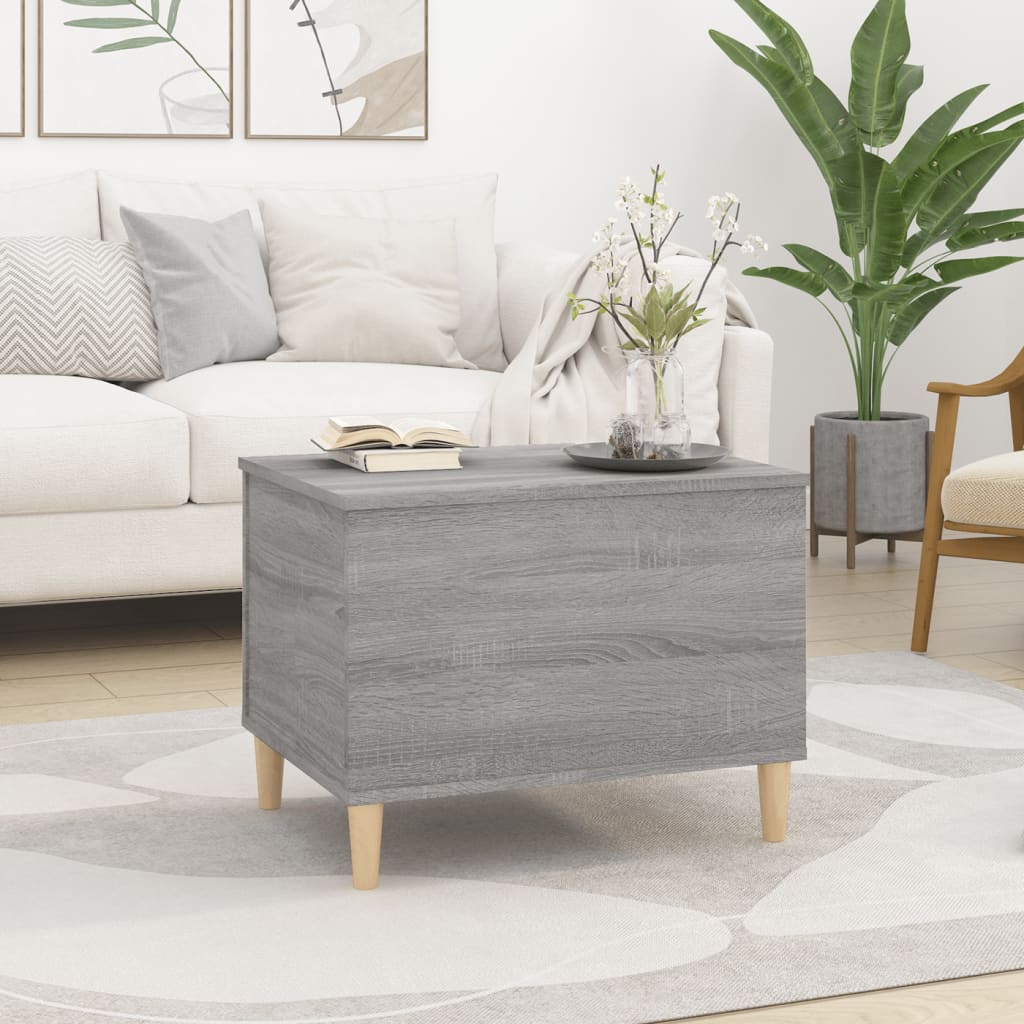 Coffee table, sonoma grey, 60x44.5x45 cm, processed wood