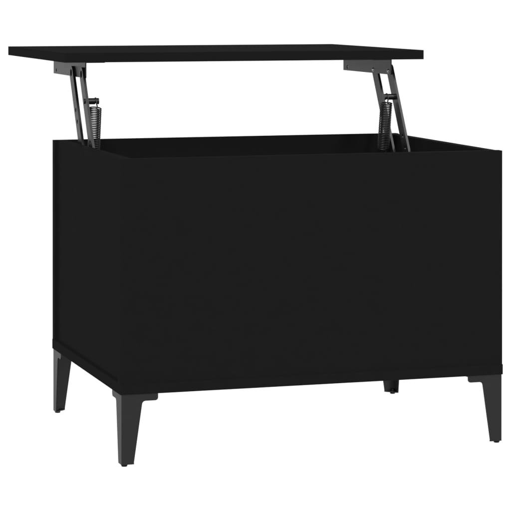 Coffee table, black, 60x44.5x45 cm, processed wood
