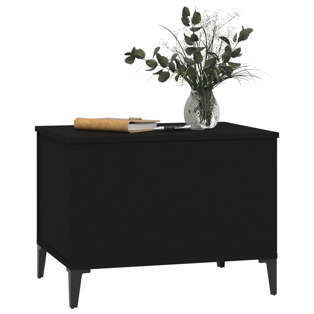 Coffee table, black, 60x44.5x45 cm, processed wood