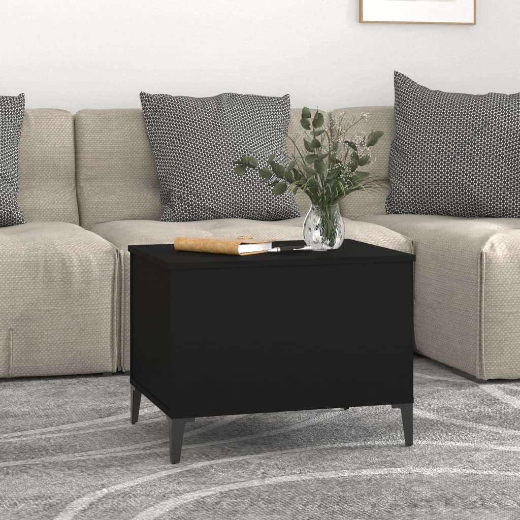 Coffee table, black, 60x44.5x45 cm, processed wood