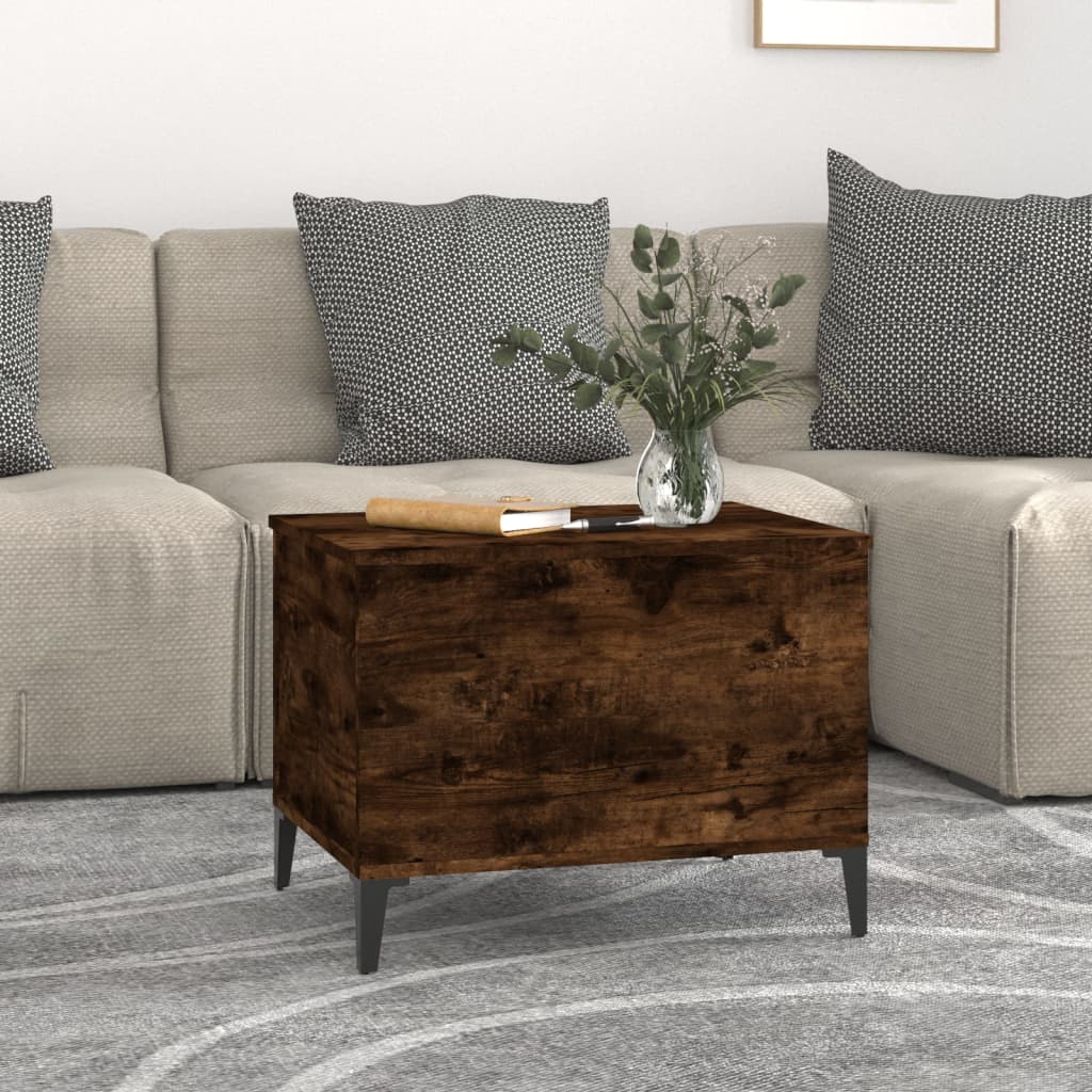 Coffee table, smoky oak, 60x44.5x45 cm, processed wood
