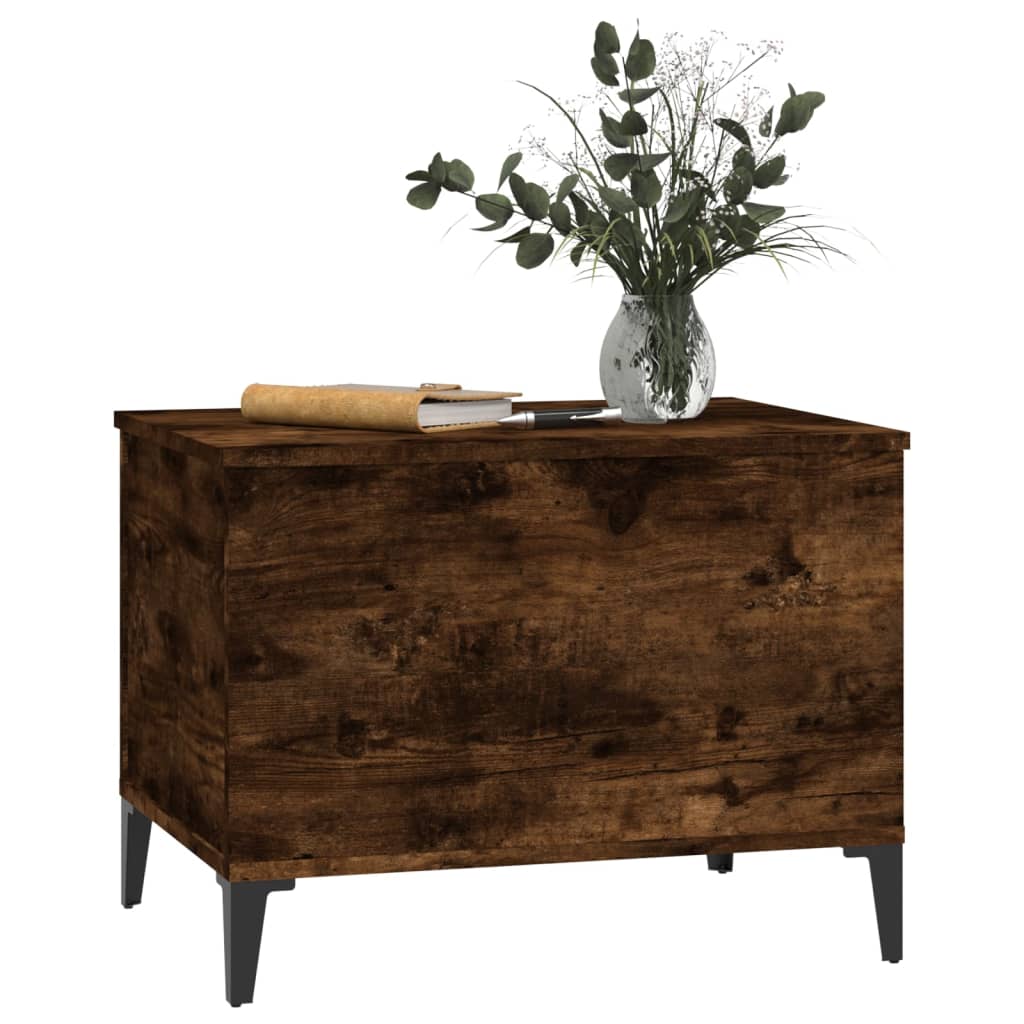 Coffee table, smoky oak, 60x44.5x45 cm, processed wood