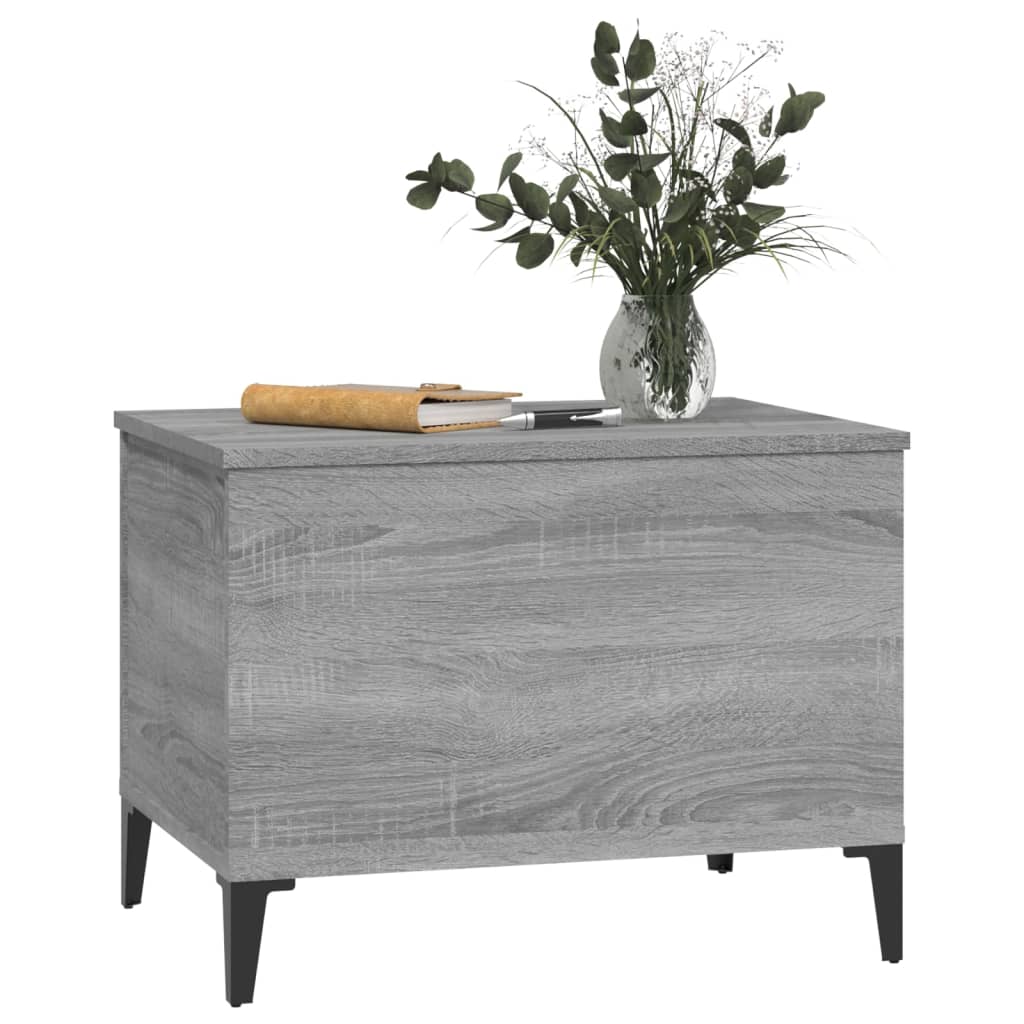 Coffee table, sonoma grey, 60x44.5x45 cm, processed wood