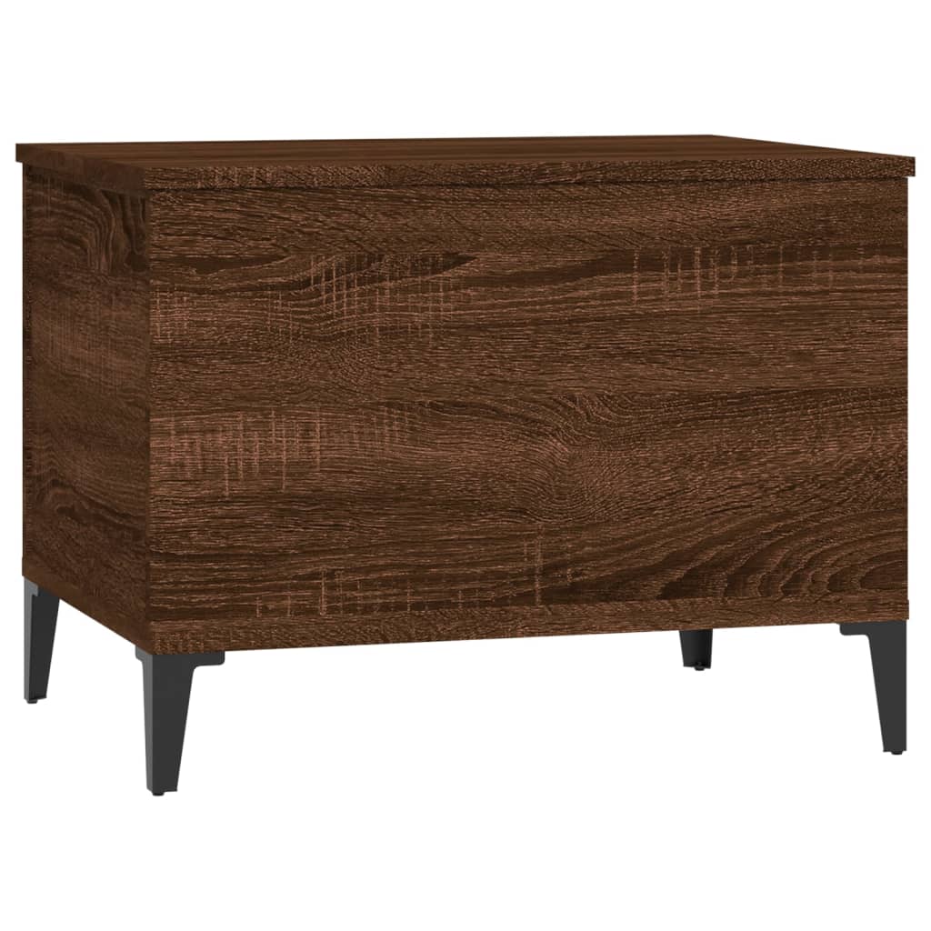 Coffee table, brown oak, 60x44.5x45 cm, processed wood