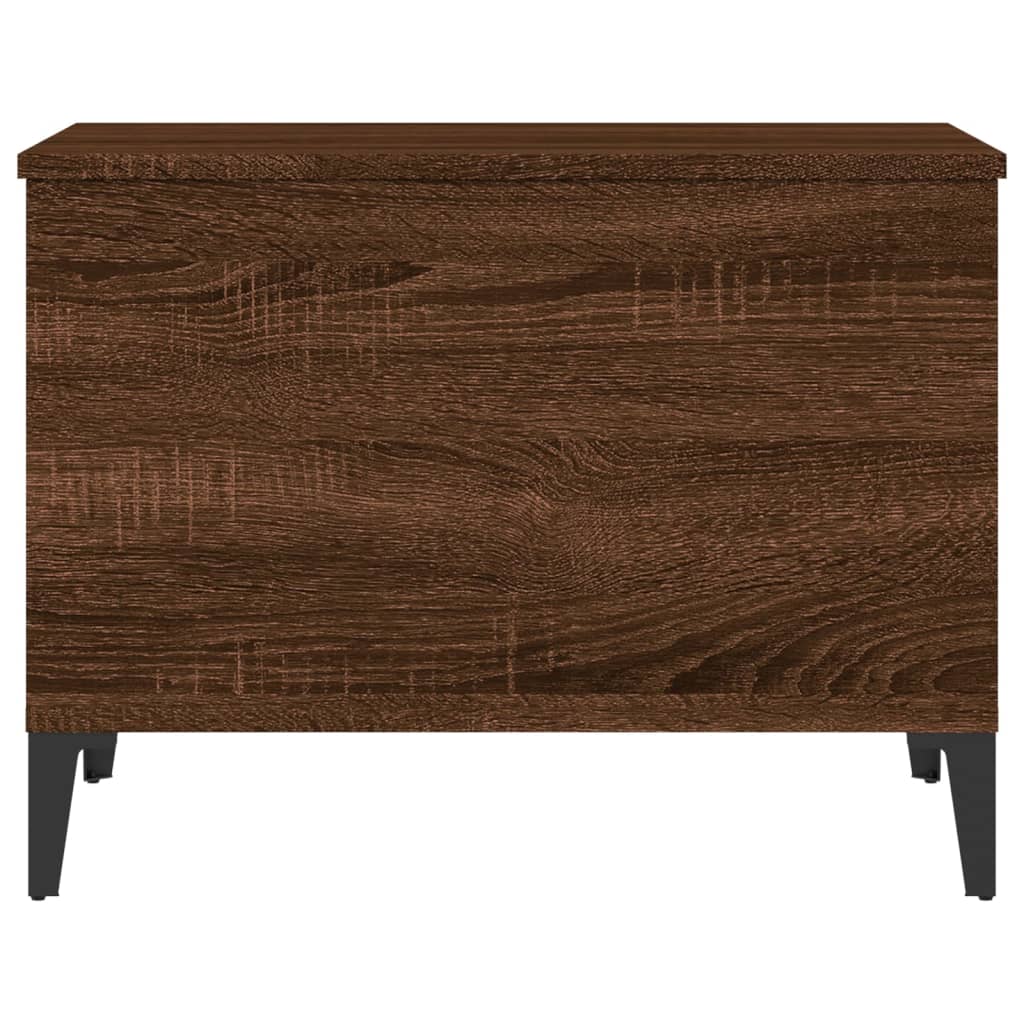 Coffee table, brown oak, 60x44.5x45 cm, processed wood