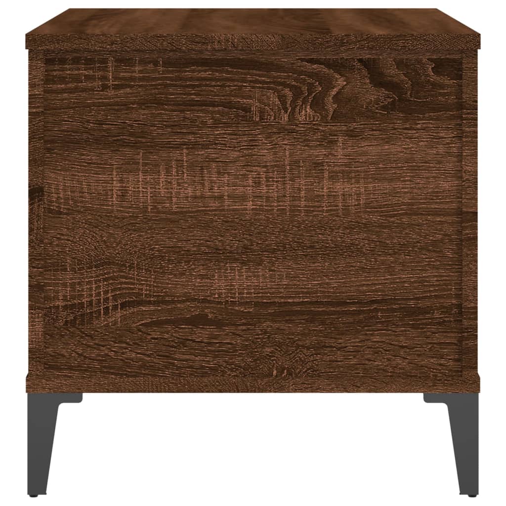 Coffee table, brown oak, 60x44.5x45 cm, processed wood