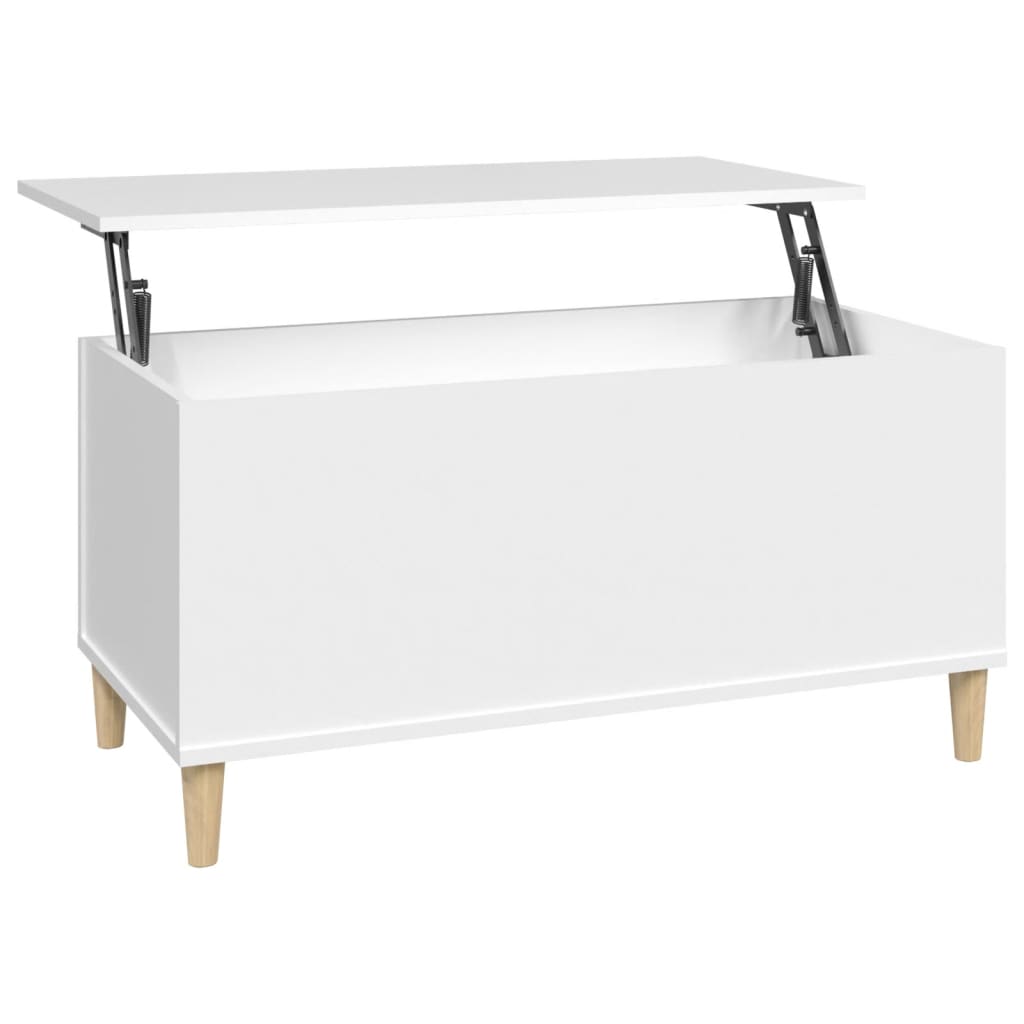 Coffee table, white, 90x44.5x45 cm, composite wood