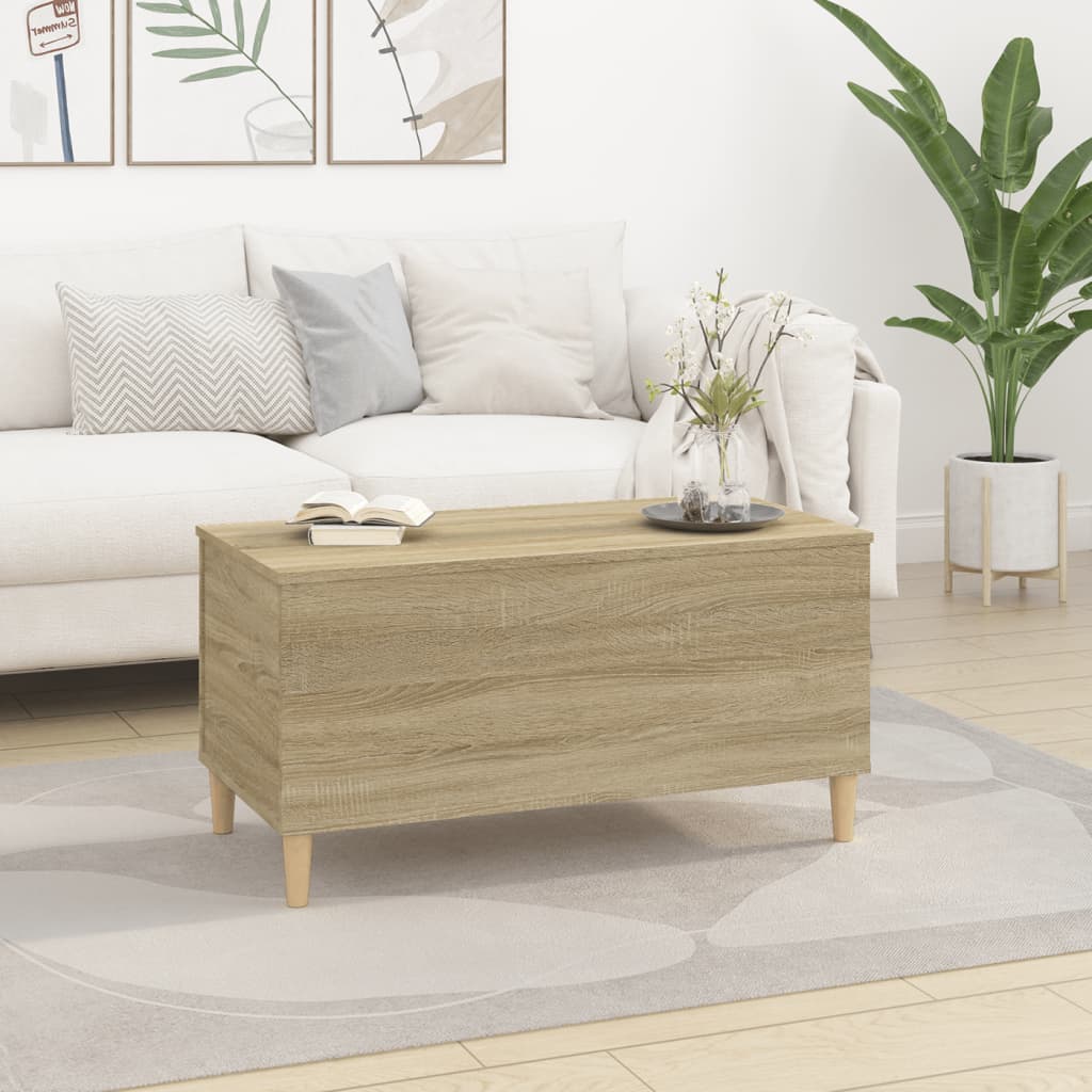 Coffee table, sonoma oak, 90x44.5x45 cm, composite wood