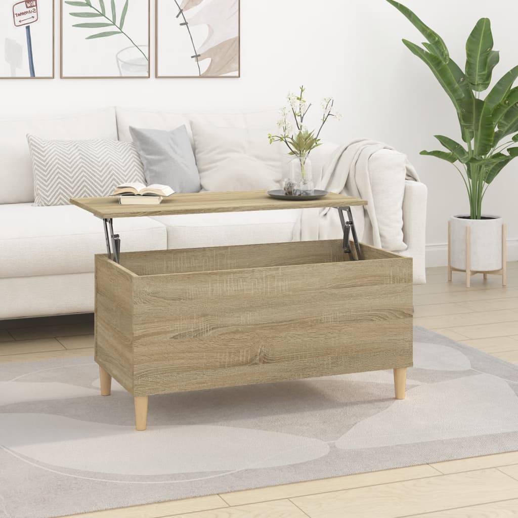 Coffee table, sonoma oak, 90x44.5x45 cm, composite wood