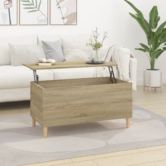 Coffee table, sonoma oak, 90x44.5x45 cm, composite wood