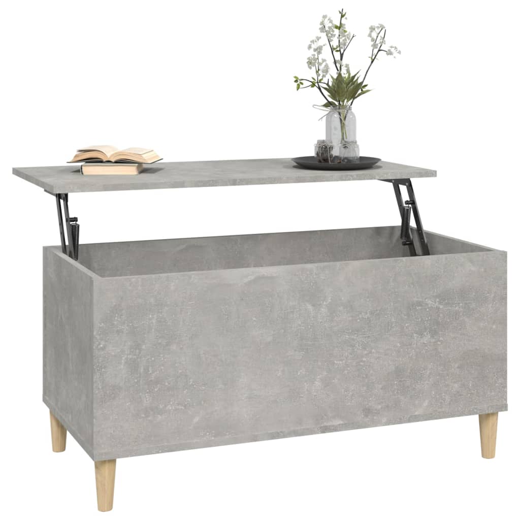 Coffee table, concrete grey, 90x44.5x45 cm, composite wood