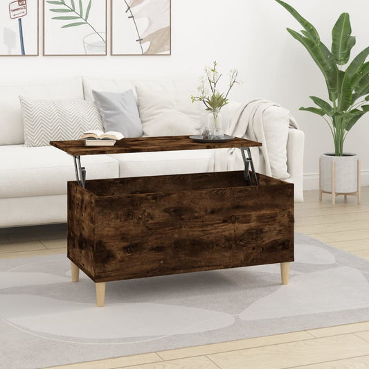 Coffee table, smoky oak, 90x44.5x45 cm, composite wood