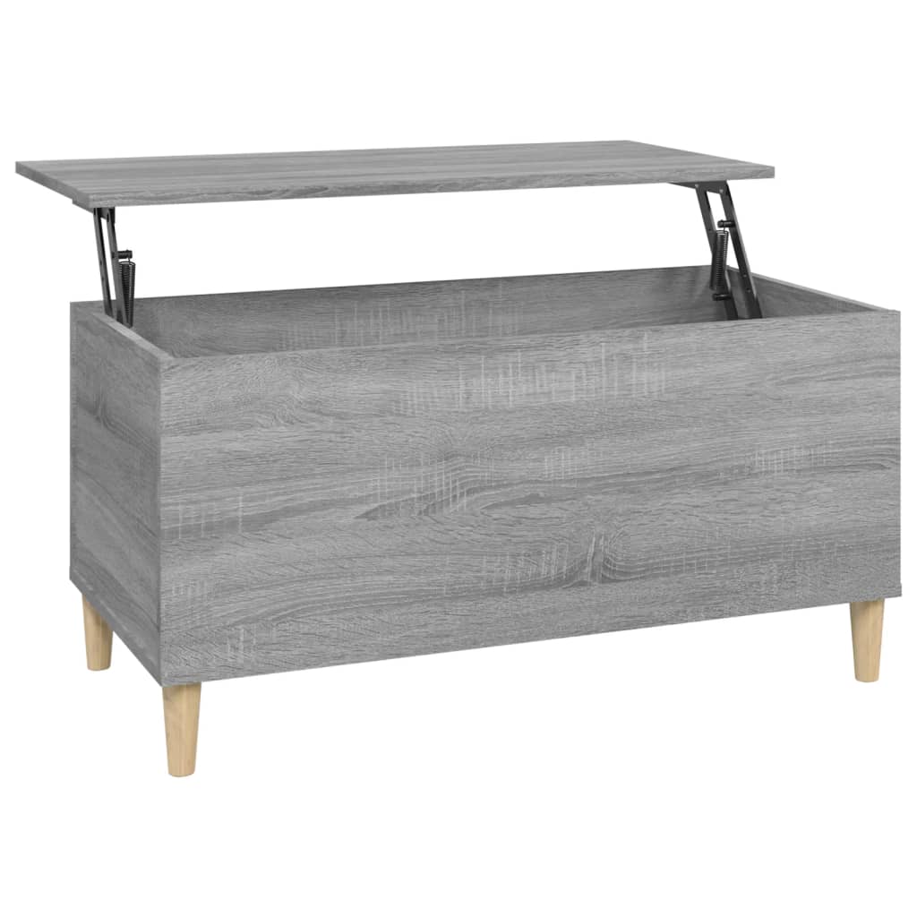 Coffee table, sonoma grey, 90x44.5x45 cm, composite wood
