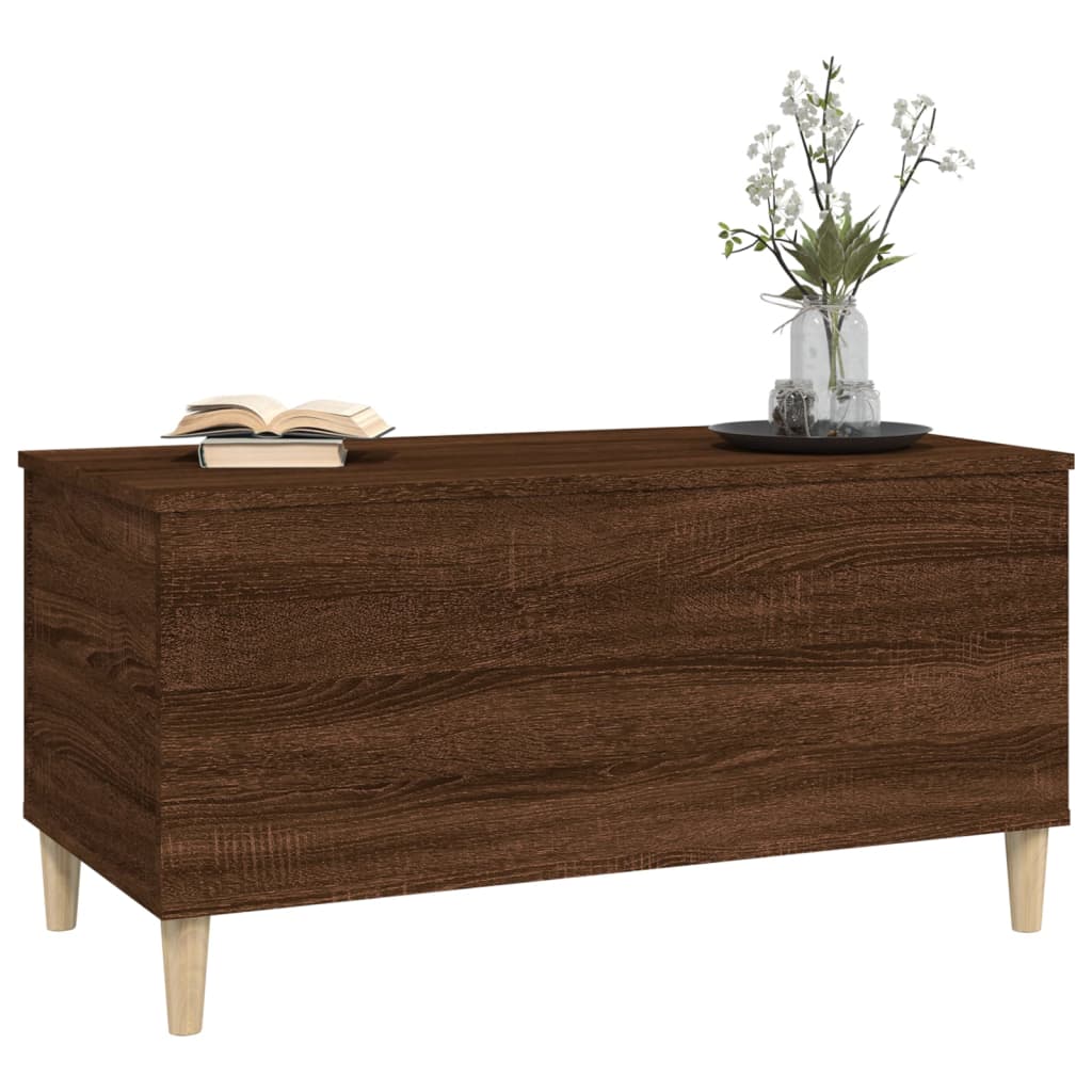 Coffee table, brown oak, 90x44.5x45 cm, composite wood