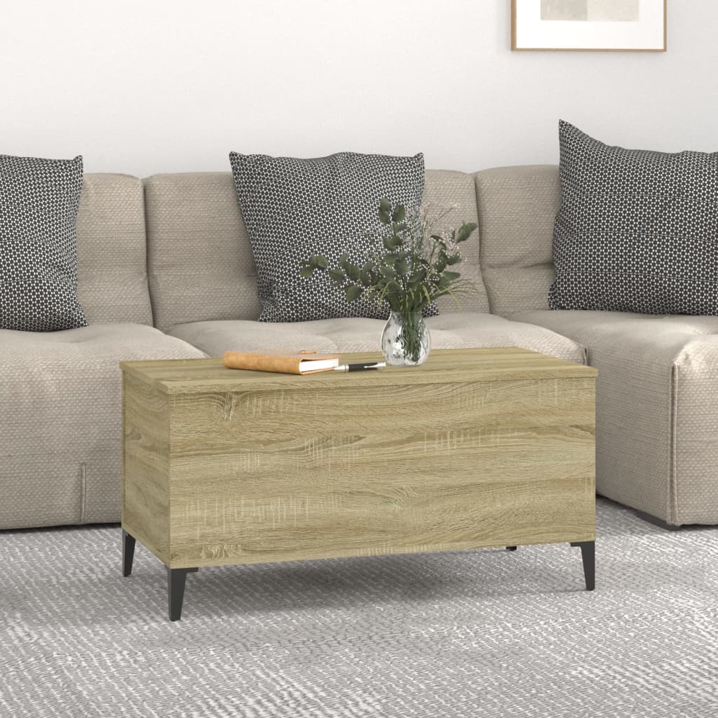 Coffee table, sonoma oak, 90x44.5x45 cm, composite wood
