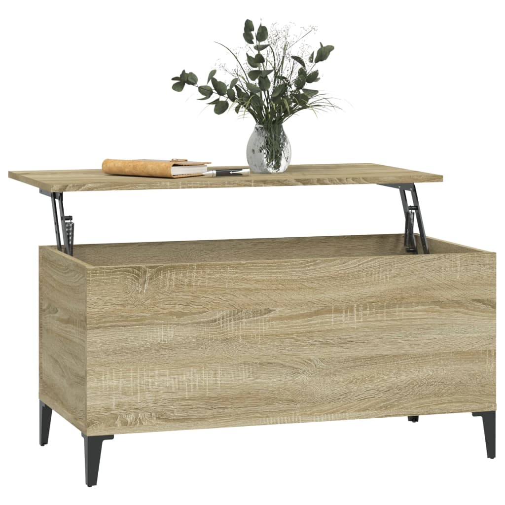 Coffee table, sonoma oak, 90x44.5x45 cm, composite wood