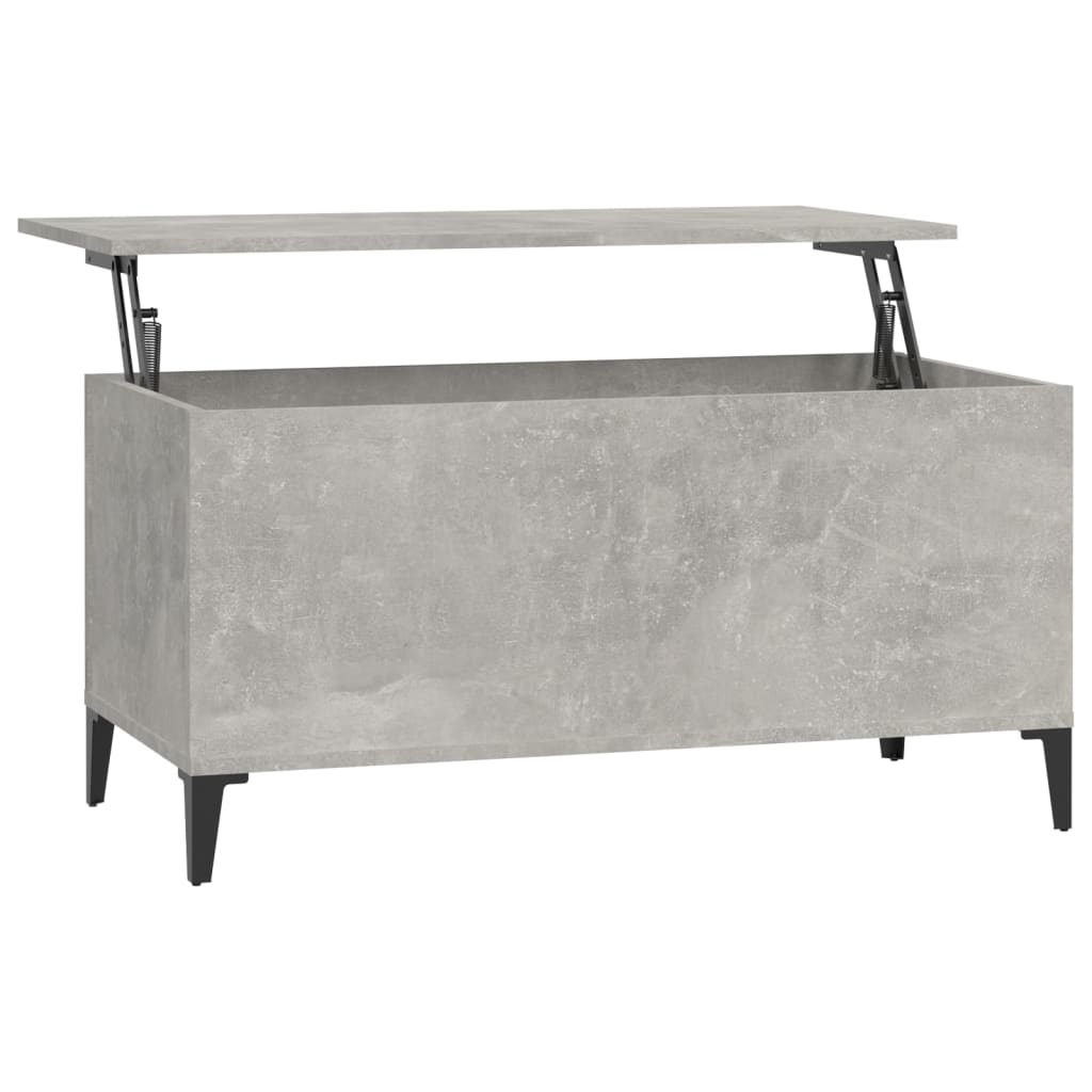 Coffee table, concrete grey, 90x44.5x45 cm, composite wood