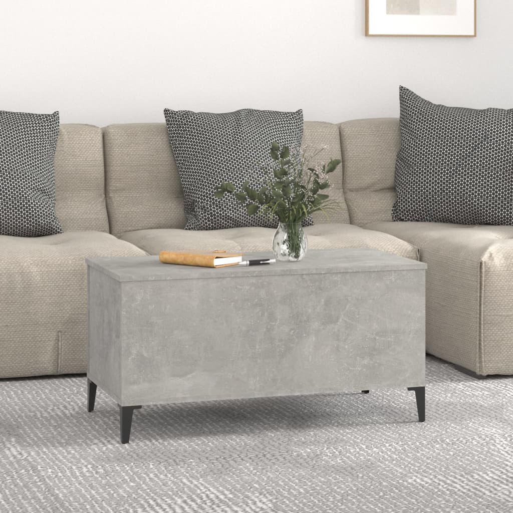 Coffee table, concrete grey, 90x44.5x45 cm, composite wood