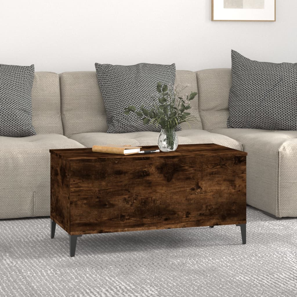 Coffee table, smoky oak, 90x44.5x45 cm, composite wood