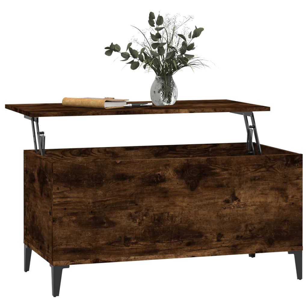 Coffee table, smoky oak, 90x44.5x45 cm, composite wood