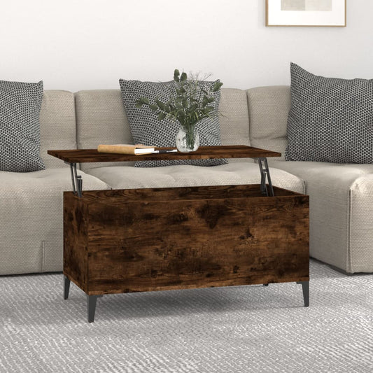 Coffee table, smoky oak, 90x44.5x45 cm, composite wood
