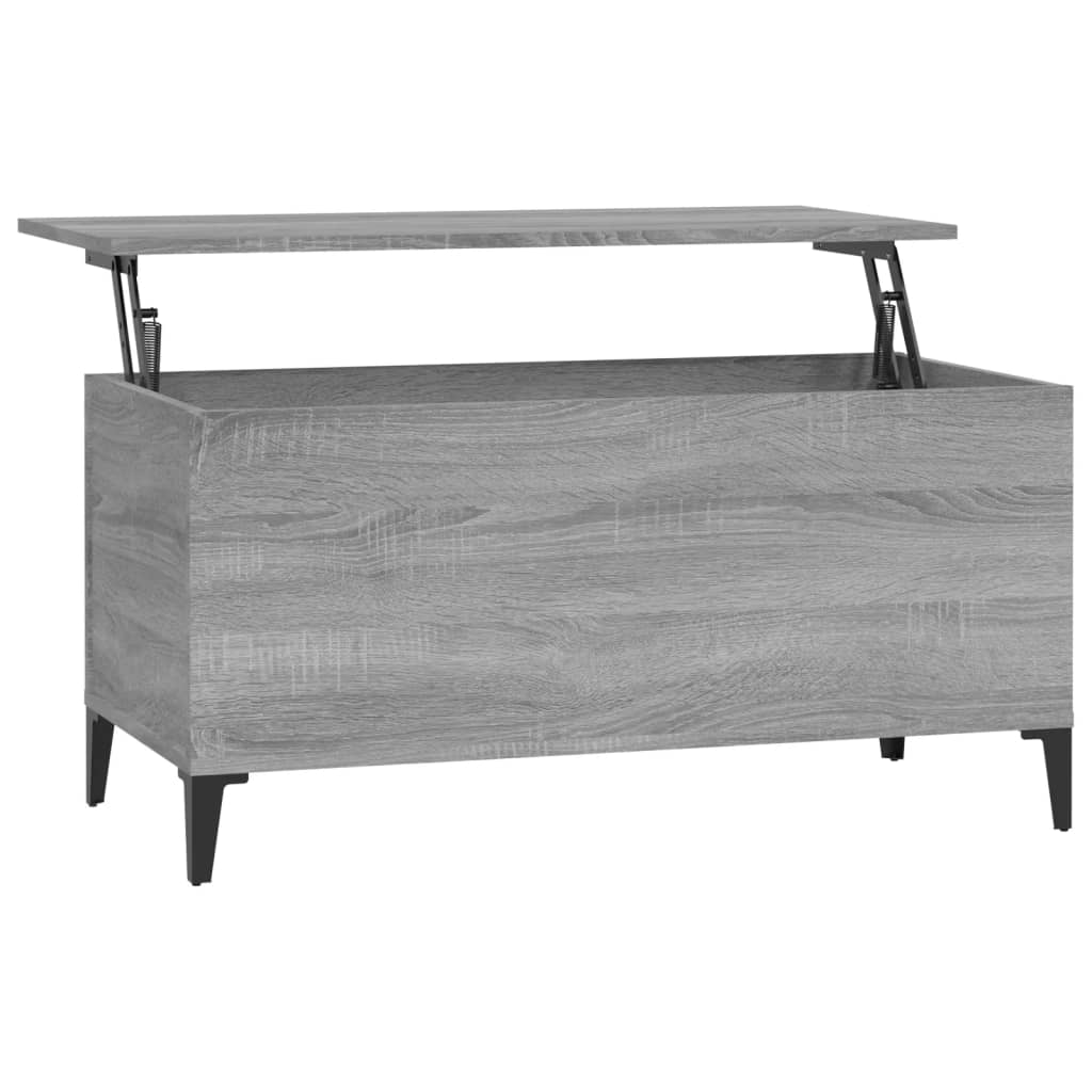 Coffee table, sonoma grey, 90x44.5x45 cm, composite wood