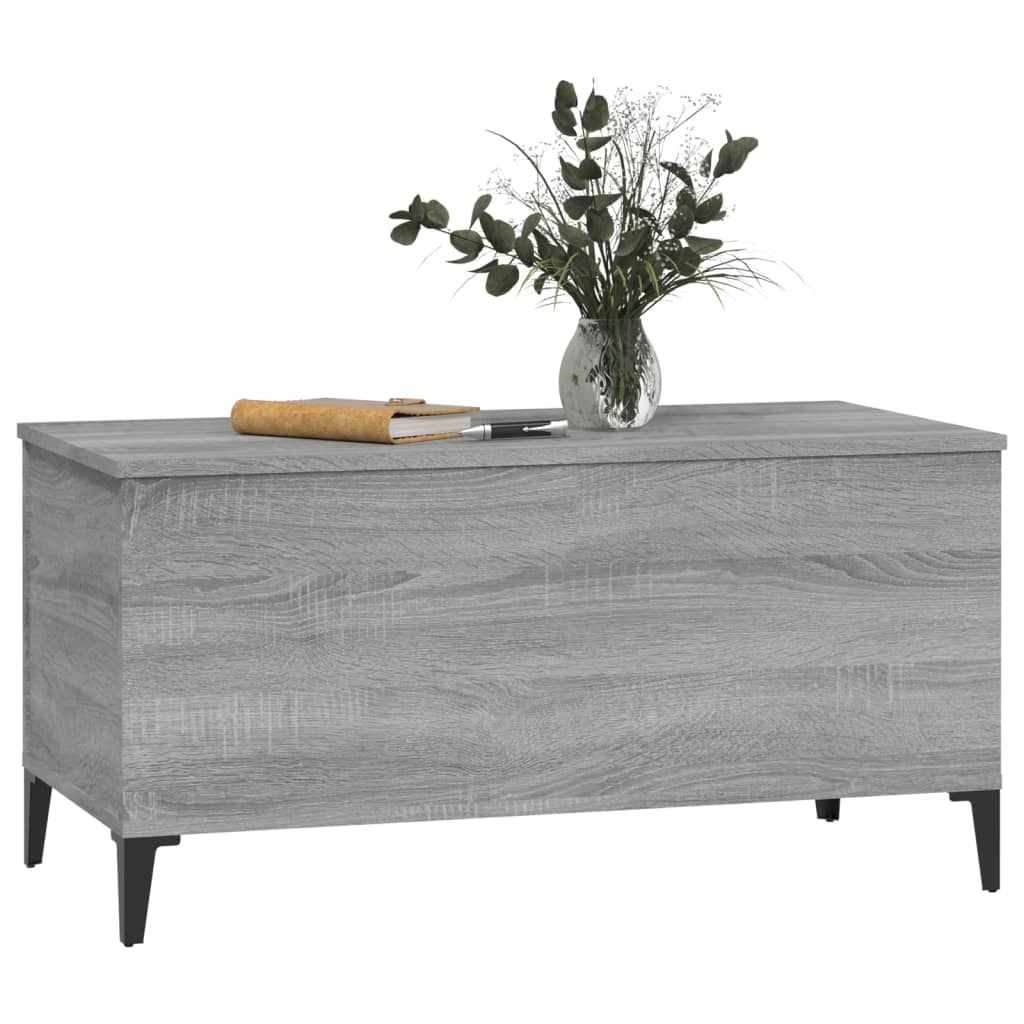 Coffee table, sonoma grey, 90x44.5x45 cm, composite wood