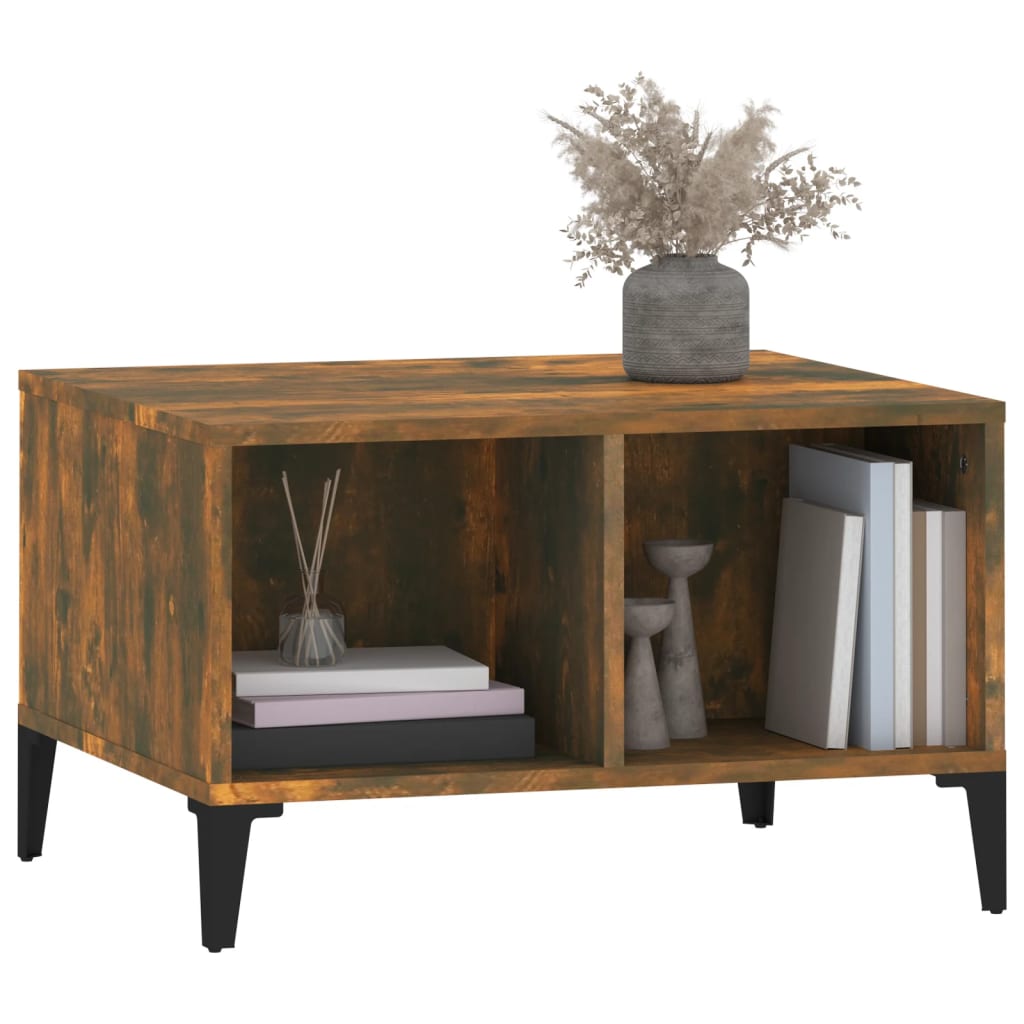 Coffee table, smoky oak, 60x50x36.5 cm, composite wood