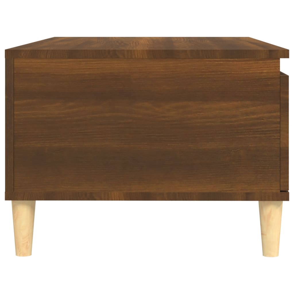 Coffee table, brown oak, 90x50x36.5 cm, processed wood
