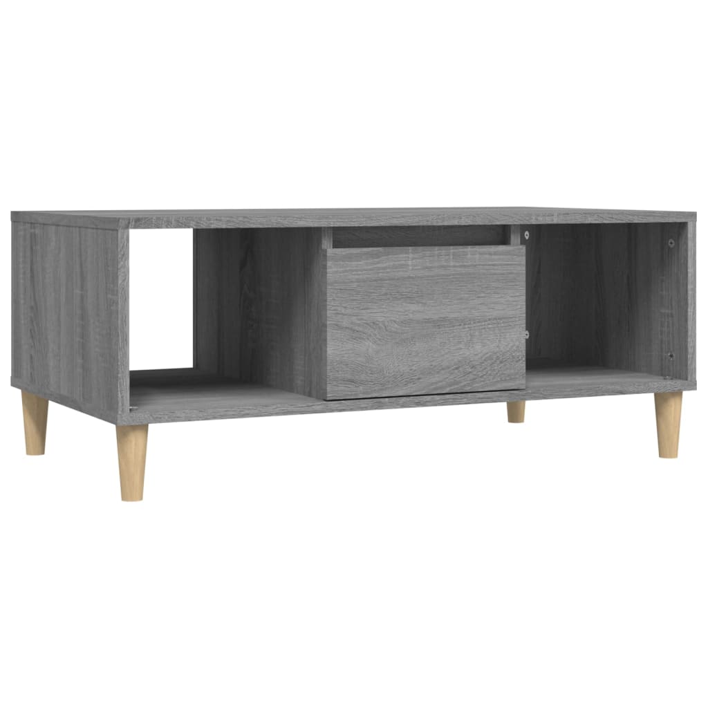 Coffee table, sonoma grey, 90x50x36.5 cm, processed wood