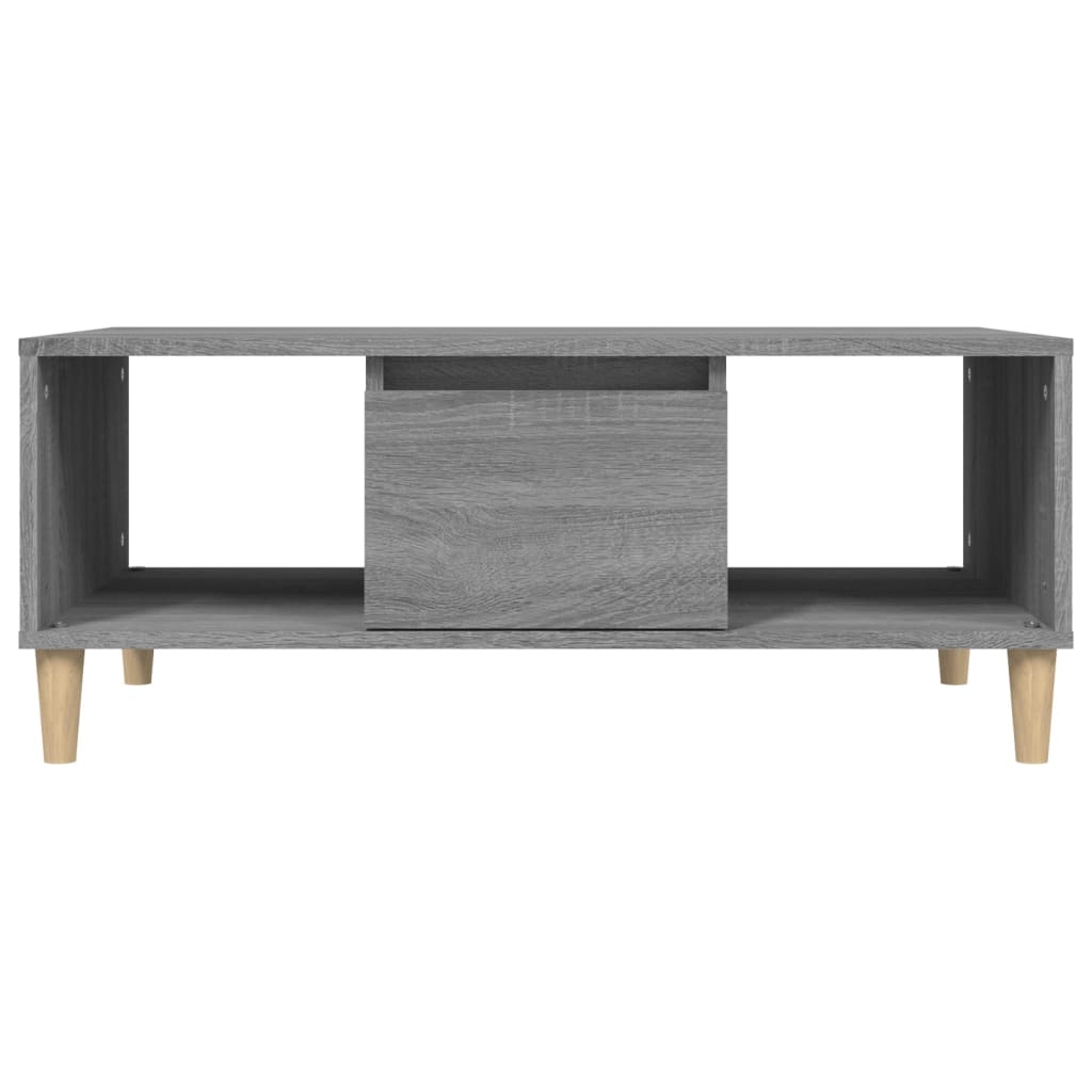 Coffee table, sonoma grey, 90x50x36.5 cm, processed wood
