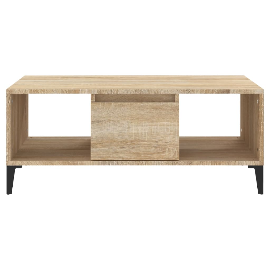 Coffee table, sonoma oak, 90x50x36.5 cm, processed wood