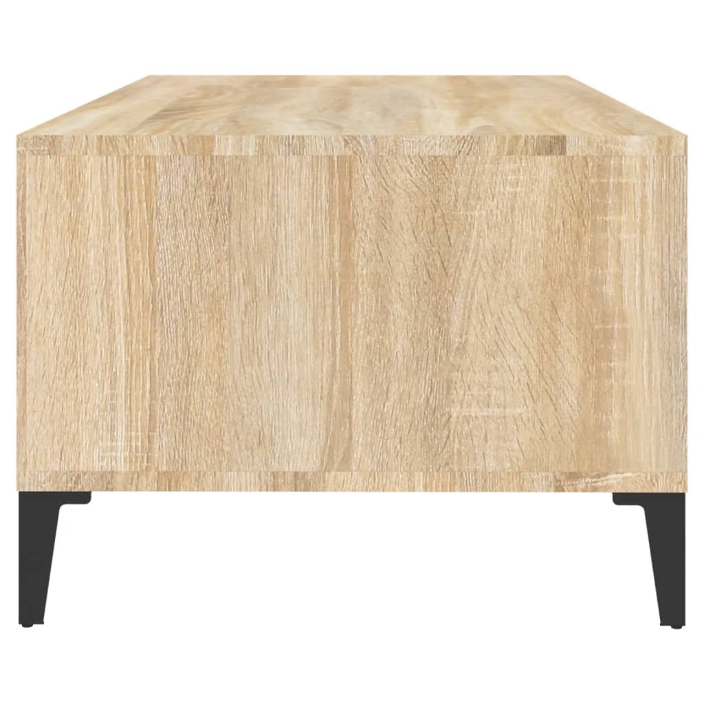 Coffee table, sonoma oak, 90x50x36.5 cm, processed wood
