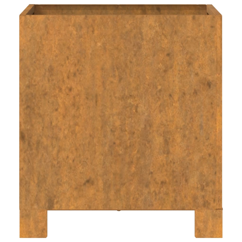 Jardinieră cu picioare, ruginiu, 32x30x33 cm, oțel corten