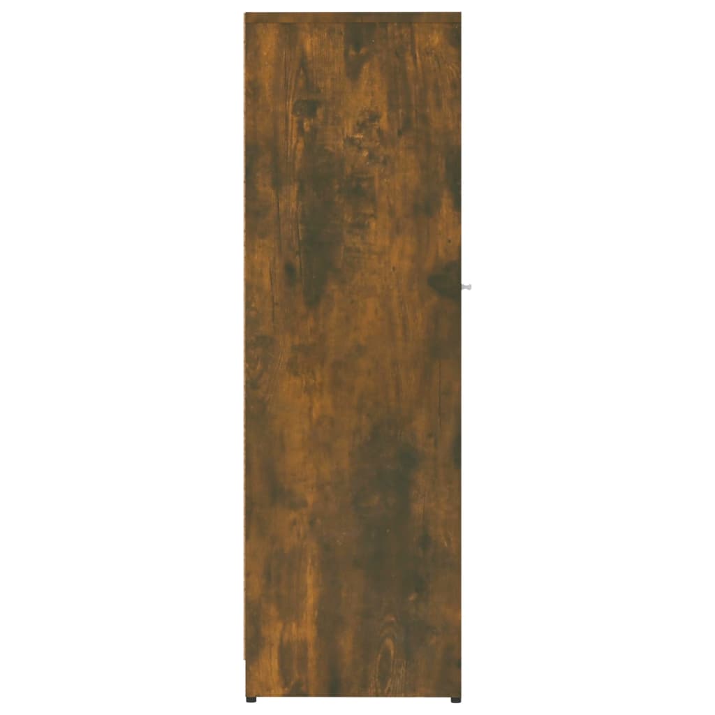 Bathroom cabinet, smoky oak, 30x30x95 cm, processed wood