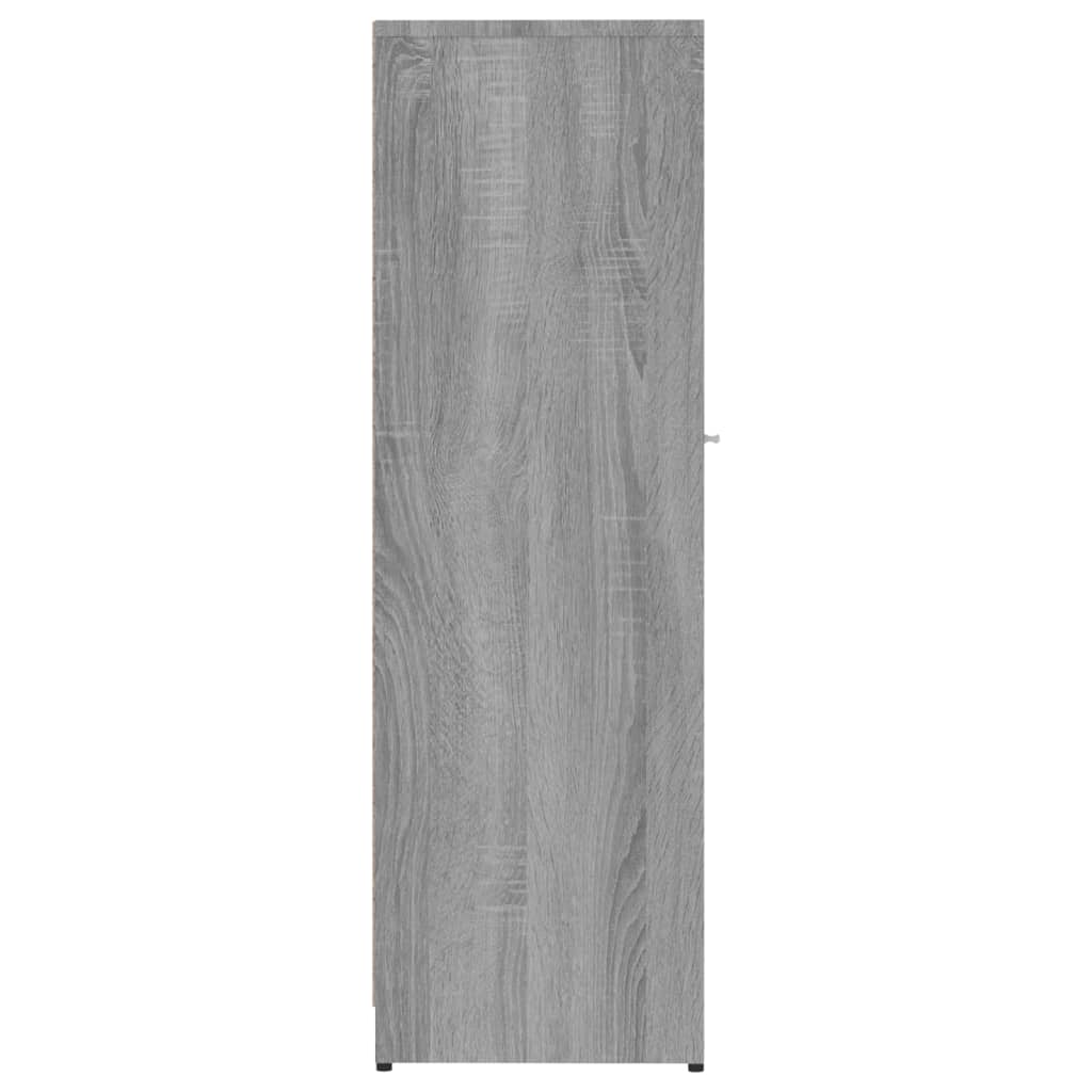 Bathroom cabinet, sonoma grey, 30x30x95 cm, processed wood