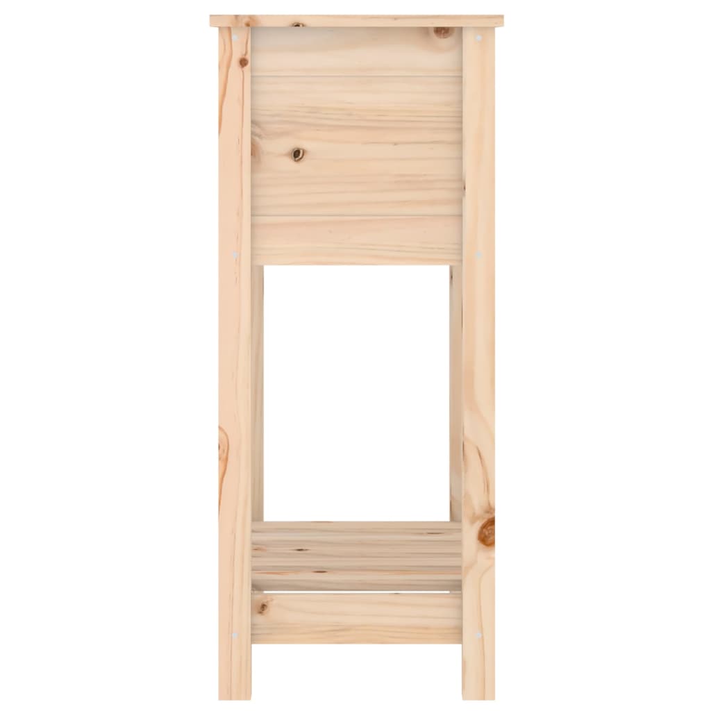 Jardinieră cu raft, 54x34,5x81 cm, lemn masiv de pin